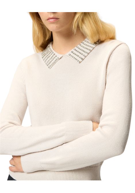 Collar jumper with rhinestones PINKO | sweaters | 105530 A2S4I23